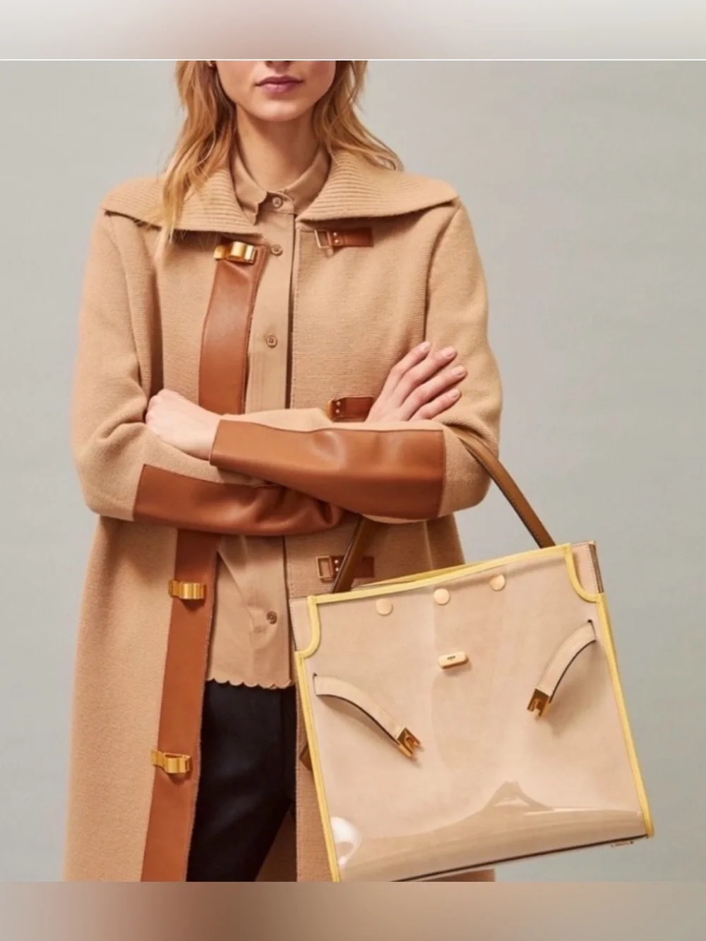 Tory Burch Lee Radziwill Raincoat Double Bag